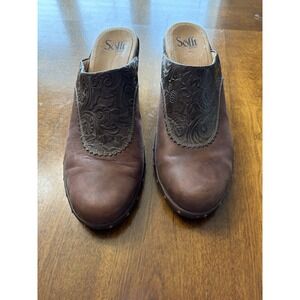Women's Soft Mule 9.5 Leather Upper